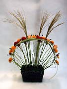 ９月　お月見風アレンジ