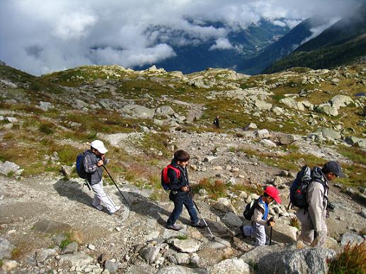 【シャモニ】プラン・ドゥ・レギュイーユ付近