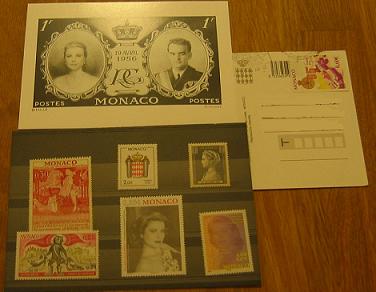 モナコの切手セット