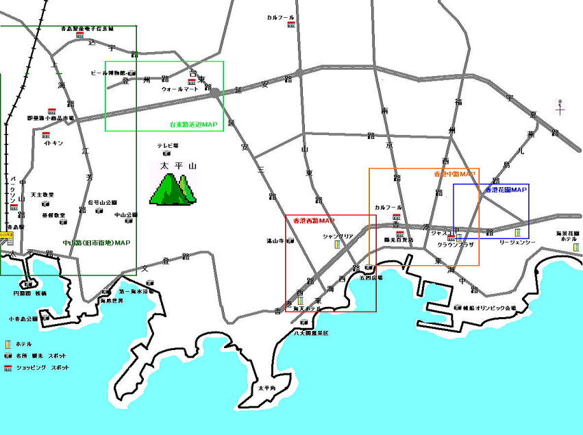 青島市街地地図