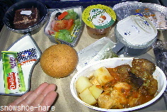 サウジエアー機内食（リヤド→ヨルダンのアンマン）