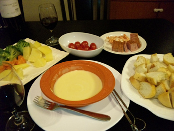 チーズフォンデュ