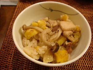 ホーム栗ごはん