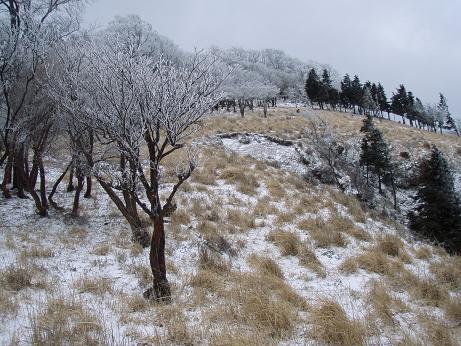 稜線歩くと寒いぞ