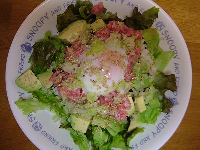 アボカドとネギトロ