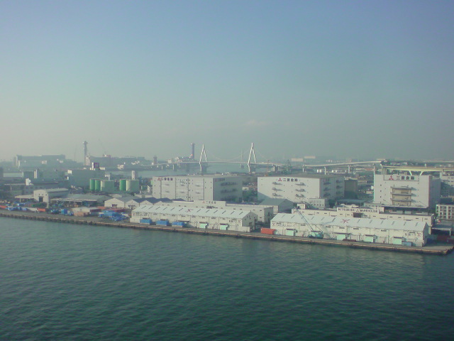 観覧車から一望する大阪の光景…