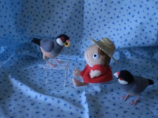 ポニョにお花をプレゼント