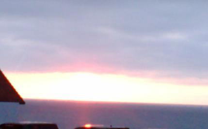 キララからの夕日