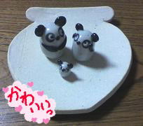 パンダの焼き物