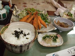 ワカサギフライ定食1575円