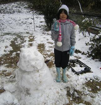 うさぎ雪だるま.JPG