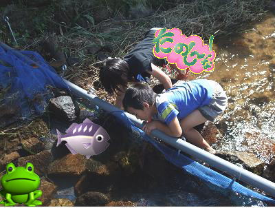 やまめのつかみとり