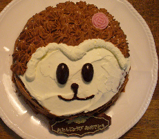子ザルのケーキ