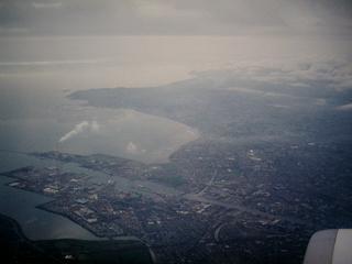 Look down to Dublin from the sky