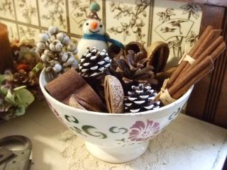 カフェオレボウルと木の実