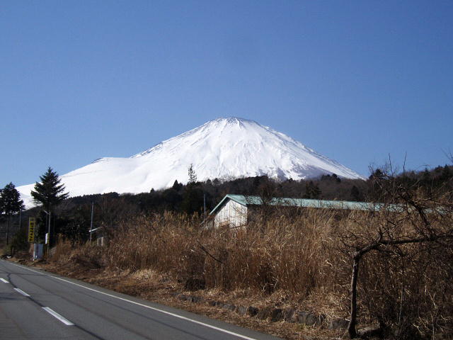 151号線の冨士国際ゴルフクラブ付近から