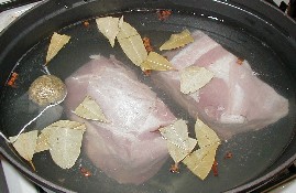 茹で豚ハーブ風味
