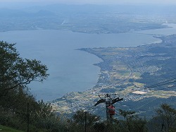 琵琶湖を望む