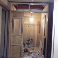 洗面ボール横のガラス