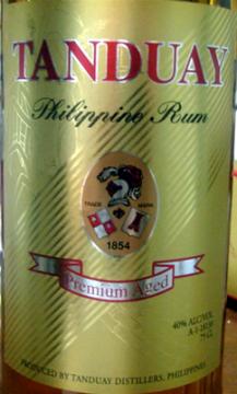 tanduay preminm ラベル