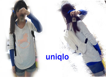 うに　UNIQLO　木馬トップス