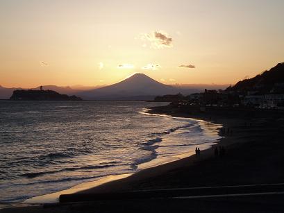 富士の夕焼け