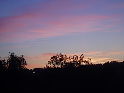 ロンドンの朝焼け