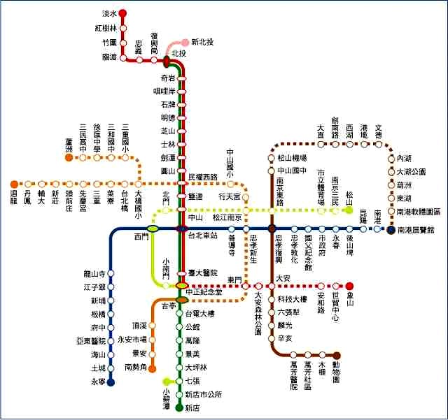 ＭＲＴ新路線図