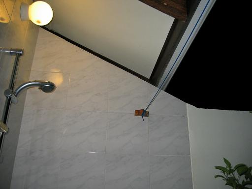 屋外シャワー。