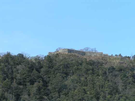 島津和野76電車から城跡眺め