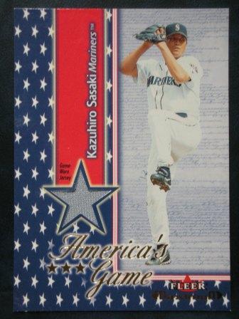 2002 Fleer Maximum Americas game jsy-gray
