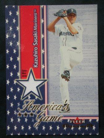 2002 Fleer Maximum Americas game jsy-white