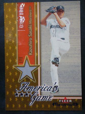 2002 Fleer Maximum Americas game jsy-gray (100)