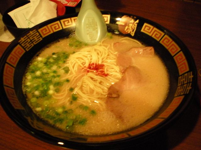 一蘭のラーメン