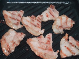 豚バラ肉の塩焼き