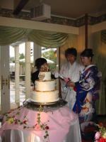 結婚式ケーキ入刀