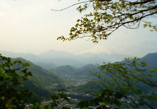 岩殿山から富士山