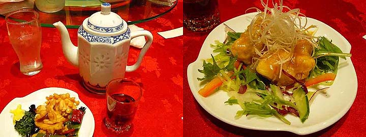 （720ｘ270）昼食･デカンターに入れた紹興酒、鶏の天麩羅？.jpg