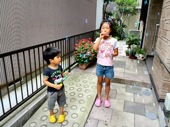 しゃぼんだま。