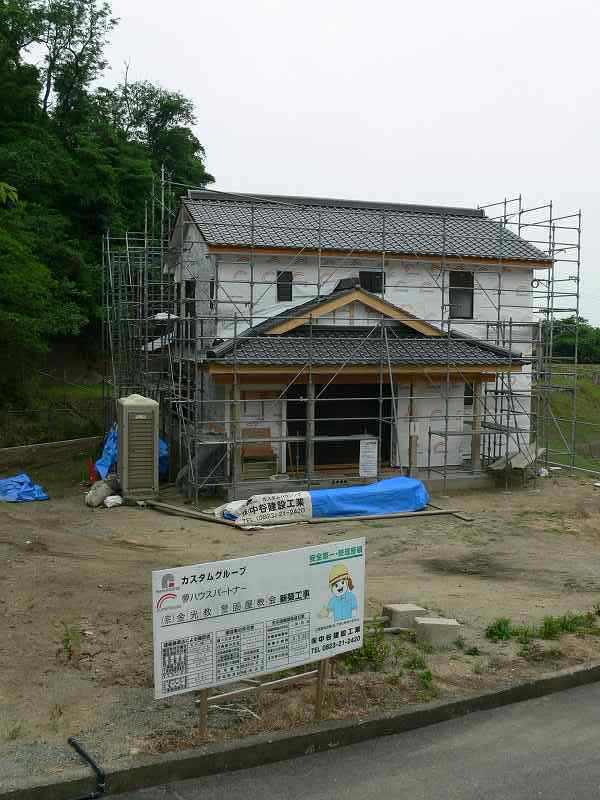警固屋教会「信心の御造営」工事経過状況写真5月24日分です。