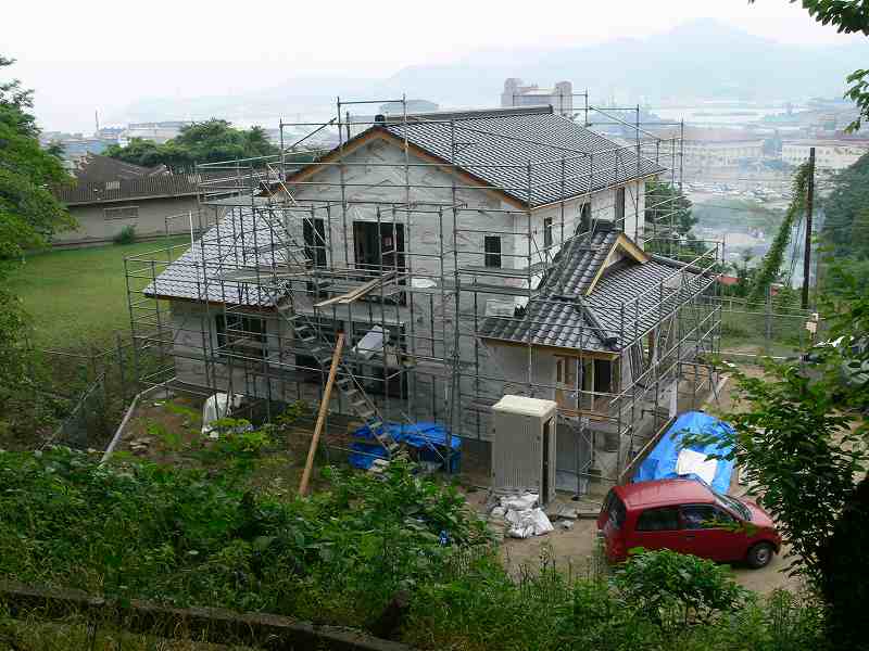 警固屋教会「信心の御造営」工事経過状況写真6月3日分です。