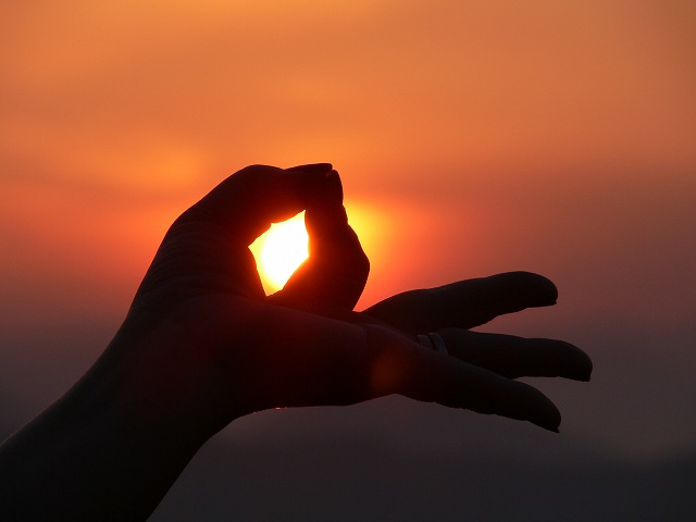 タカガラスヤマからの夕陽