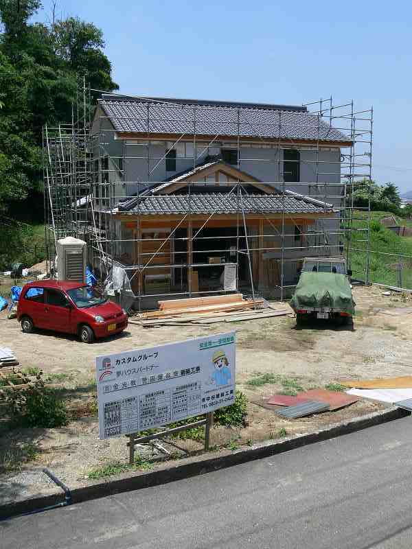 金光教警固屋教会「信心の御造営」お広前新築工事経過状況写真6月23日分です。