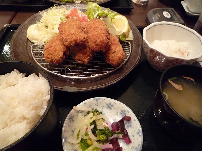 カキフライ定食