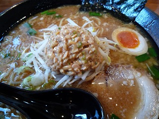 納豆味噌ラーメン