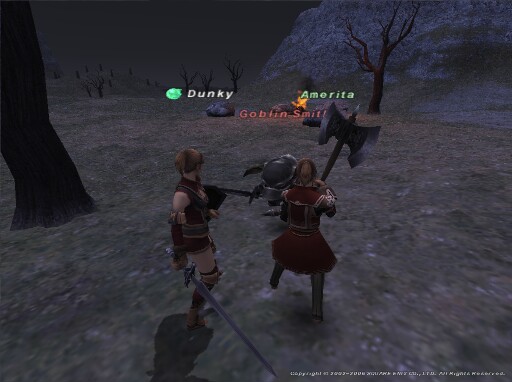 Dunky & Amerita fighting