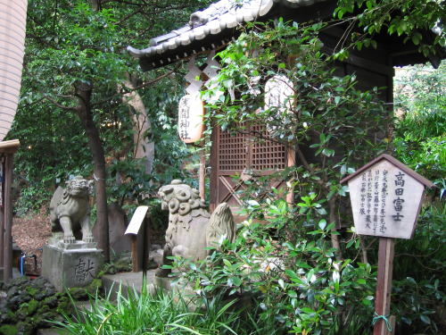 高田冨士　登山口横の浅間神社