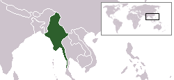 ミャンマー地図(C)Wikipedia