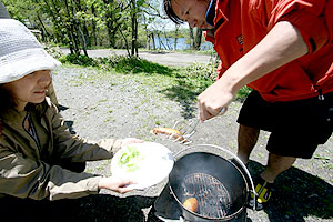 カヌースクールダッチオーブンランチ