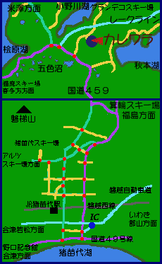 裏磐梯地図